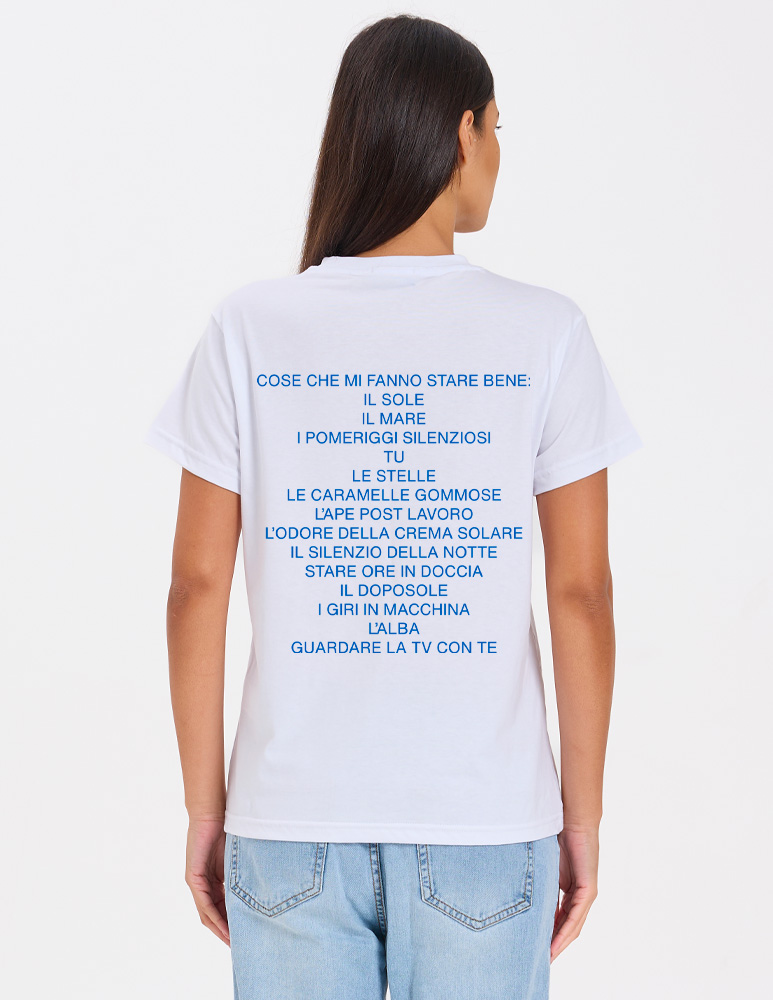 T-shirt "Cose che mi fanno stare bene"